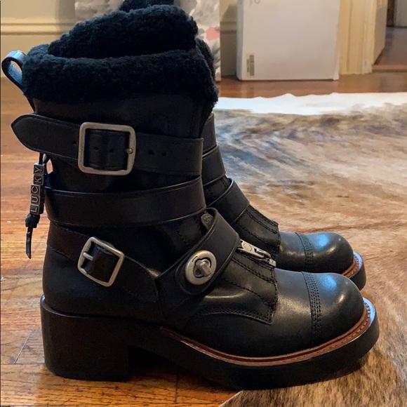 shearling moto boots, Off 66%, www 